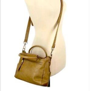 NWT Anthropologie cross body bag leather